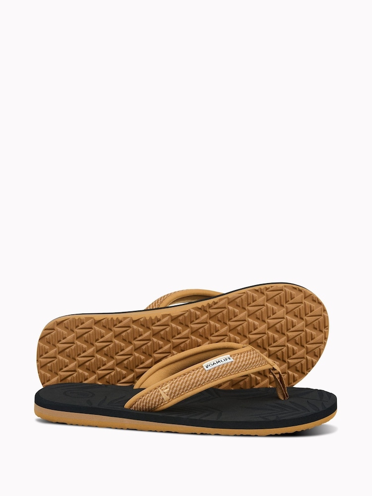 Foamlife Black Womens Harts Flip Flops - Image 2 of 4