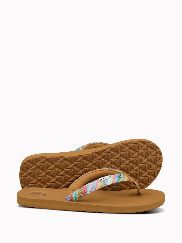 Foamlife Brown Womens K Bay Flip Flops - Image 2 of 4