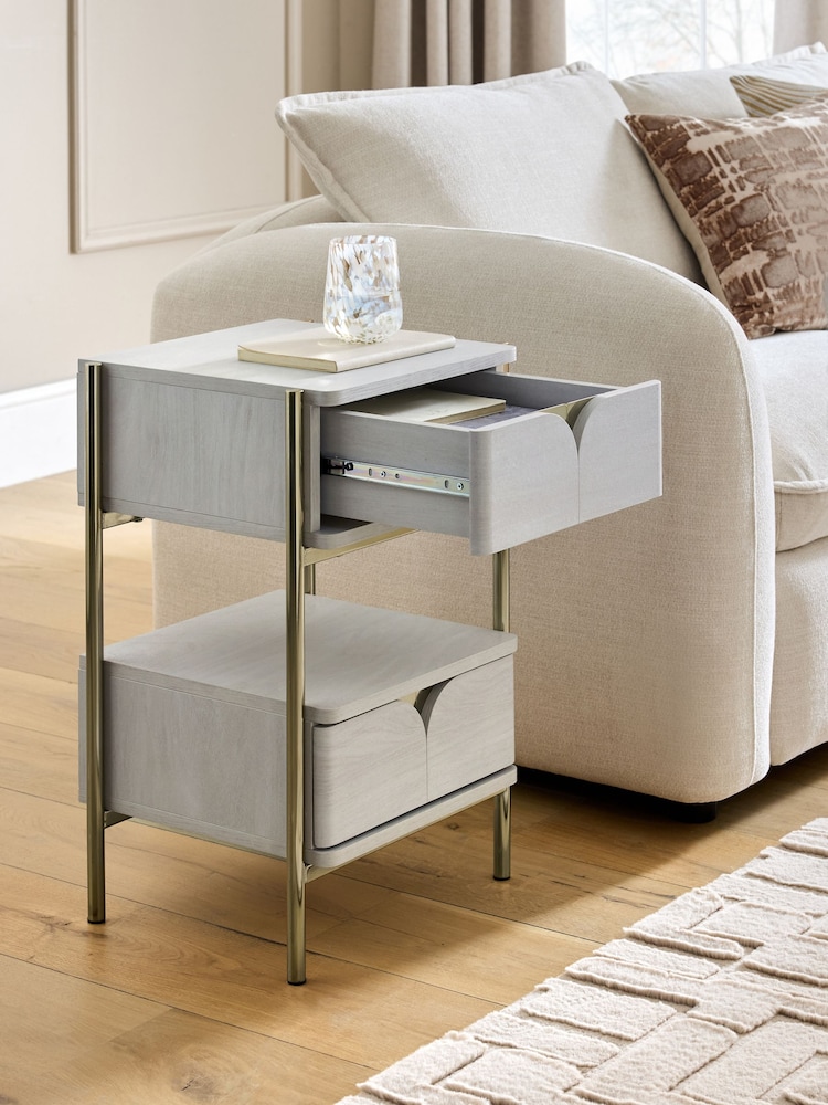 Light Evie Storage Side Table - Image 2 of 4