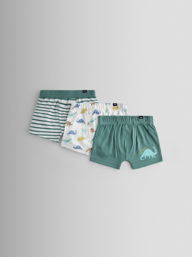 JoJo Maman Bébé Dinosaur 2-Pack Trunks - Image 1 of 5 JoJo Maman Bébé Dinosaur 2-Pack Trunks - Image 1 of 5