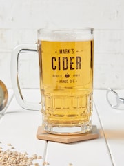Personalised Glass Beer Tankard by No Ordinary Gift - Image 1 of 1