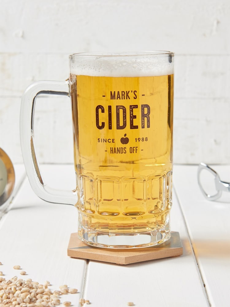 Personalised Glass Beer Tankard by No Ordinary Gift - Image 1 of 1