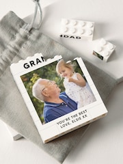 Custom Photo Memory Fathers Day Building Block Print Novelty Gift by No Ordinary Gift - Image 2 of 2