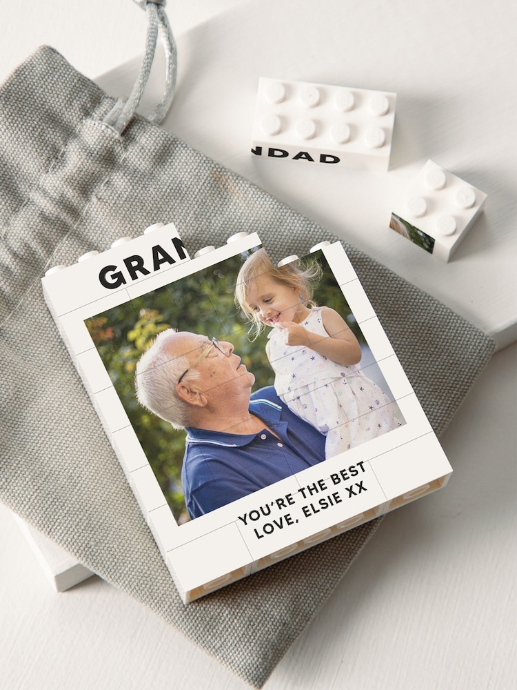 Custom Photo Memory Fathers Day Building Block Print Novelty Gift by No Ordinary Gift - Image 2 of 2