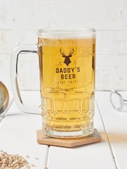 Personalised Fathers Day Daddys Beer Tankard by No Ordinary Gift - Image 1 of 2