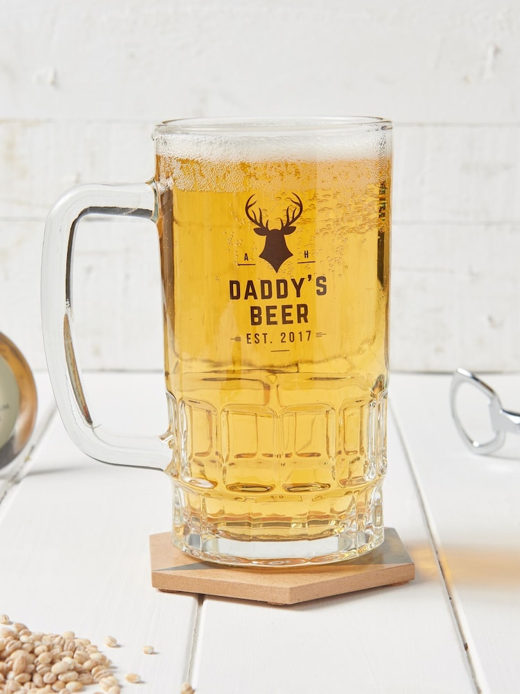 Personalised Fathers Day Daddys Beer Tankard by No Ordinary Gift - Image 1 of 2