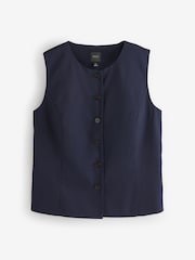 Navy Blue Tailored Waistcoat - Image 6 of 6