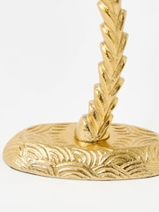 Oliver Bonas Gold Palm Tree Metal Candlestick Holder - Image 6 of 6