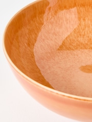 Oliver Bonas Orange Soleil Reactive Glaze Serving Bowl - Image 2 of 6