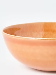 Oliver Bonas Orange Soleil Reactive Glaze Serving Bowl - Image 5 of 6