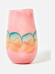 Oliver Bonas Pink Naya Tall Glass Vase - Image 1 of 6
