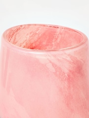Oliver Bonas Pink Naya Tall Glass Vase - Image 3 of 6