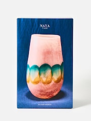 Oliver Bonas Pink Naya Tall Glass Vase - Image 6 of 6