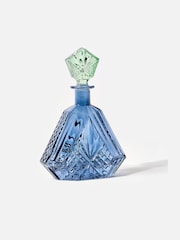 Oliver Bonas Blue Jewel Glass Decanter - Image 1 of 4