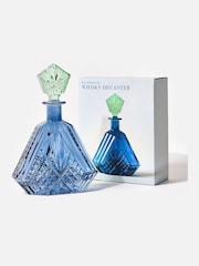 Oliver Bonas Blue Jewel Glass Decanter - Image 2 of 4