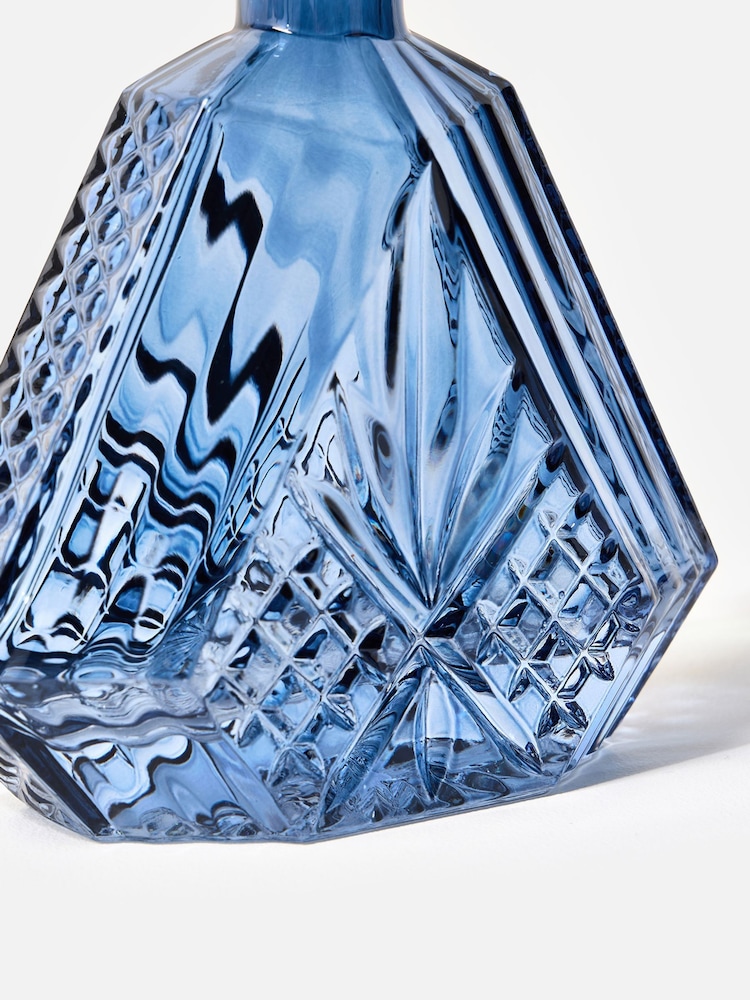 Oliver Bonas Blue Jewel Glass Decanter - Image 4 of 4 Oliver Bonas Blue Jewel Glass Decanter - Image 4 of 4