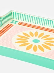 Oliver Bonas Pink Wooden Hand Painted Flower Tray - Image 3 of 5