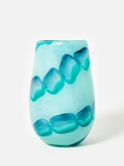 Oliver Bonas Blue Naya Glass Vase - Image 1 of 6