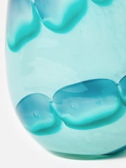 Oliver Bonas Blue Naya Glass Vase - Image 4 of 6