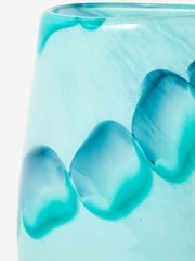 Oliver Bonas Blue Naya Glass Vase - Image 5 of 6