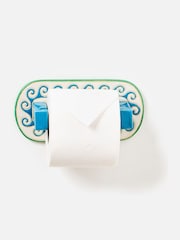 Oliver Bonas Green Sun Ceramic Toilet Roll Holder - Image 1 of 6