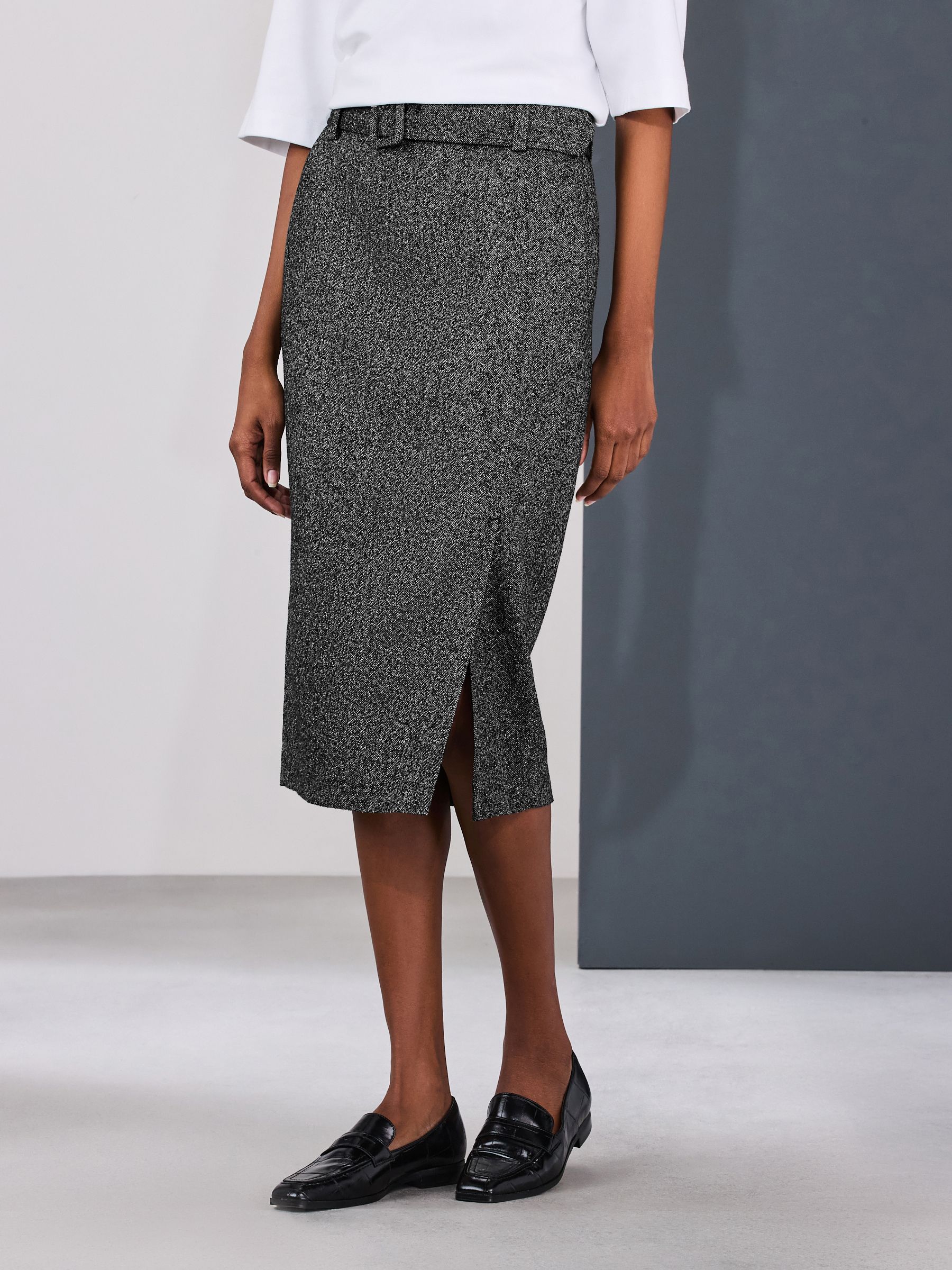 Buy Grey Fleck Tailored Pencil Skirt from the Next UK online shop