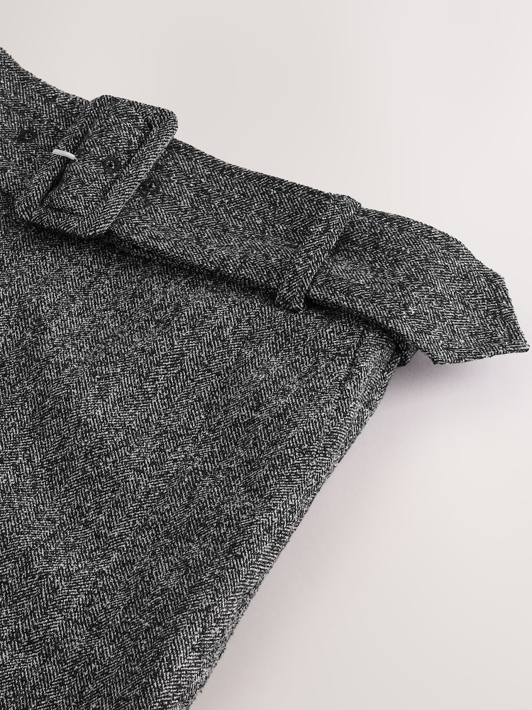 Grey Fleck Tailored Pencil Skirt - Image 3 of 3 Grey Fleck Tailored Pencil Skirt - Image 3 of 3