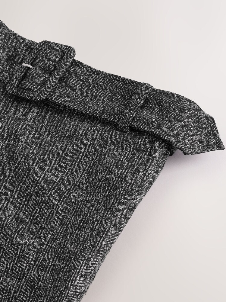 ប្រផេះ - សំពត់ខ្មៅដៃកាត់ដេរ Fleck - រូបភាព 8 នៃ 8