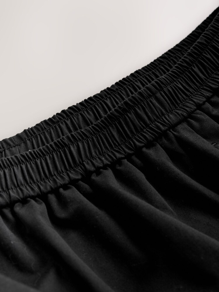 Black Elastic Waist Cotton Blend Midi Skirt - Image 7 of 7 Black Elastic Waist Cotton Blend Midi Skirt - Image 7 of 7