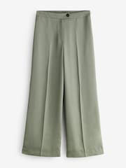 Khaki Green Wide Leg Trousers - Image 1 of 1