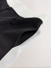 Chocolate/Neutral Side Stripe Wide Leg Tailored Trousers - Image 7 of 7