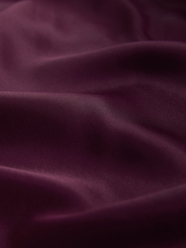 Burgundy Satin Midi Skirt - Image 3 of 3 Burgundy Satin Midi Skirt - Image 3 of 3