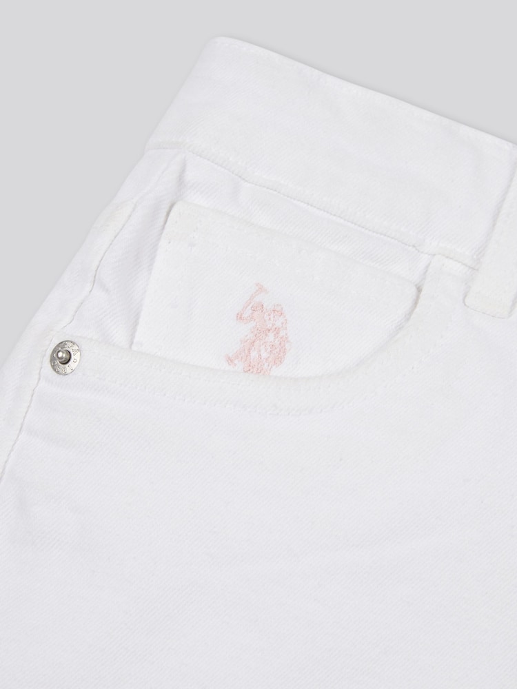 U.S. Polo Assn Girls Wash Denim Shorts - Slika 9 iz 9