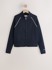 self. Navy Full Zip Sweat Top - Image 11 of 13