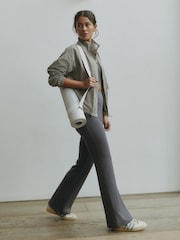 self. Dark Green Kickflare Leggings - Image 3 of 8