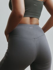 self. Dark Green Kickflare Leggings - Image 5 of 8