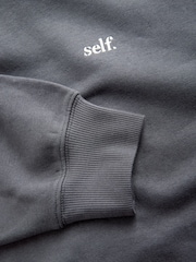 self. Charcoal Grey Hoodie - Image 5 of 6