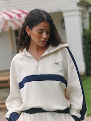 self. Bluză din fleece cu fermoar pe jumătate - Imaginea 4 din 9