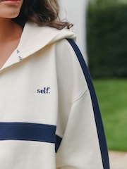 self. Bluză din fleece cu fermoar pe jumătate - Imaginea 6 din 9