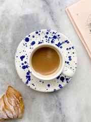 Hot Pottery Set of 4 Blueberry Splatter Espresso Set - Image 1 of 5