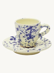 Hot Pottery Set of 4 Blueberry Splatter Espresso Set - Image 2 of 5