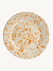 Hot Pottery Set of 4 Burnt Orange Splatter Side Plates - Image 4 of 5