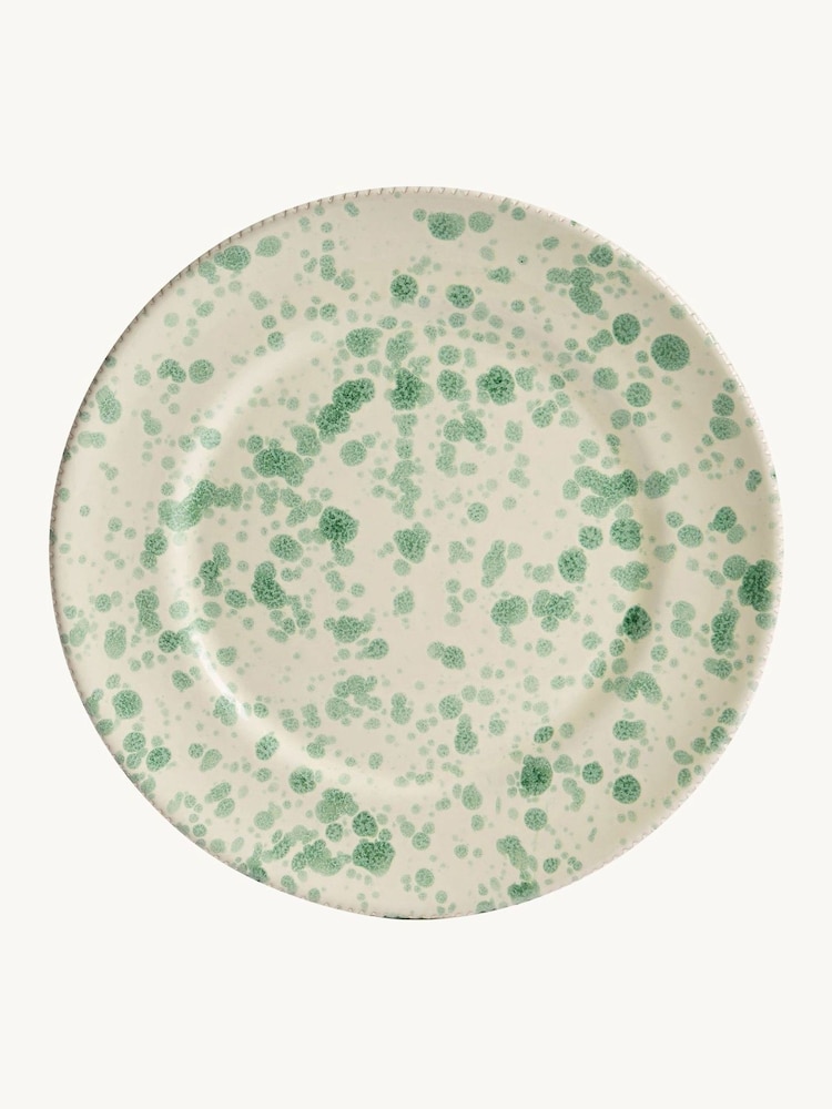 Hot Pottery Set of 4 Pistachio Splatter Side Plates - Image 2 of 5