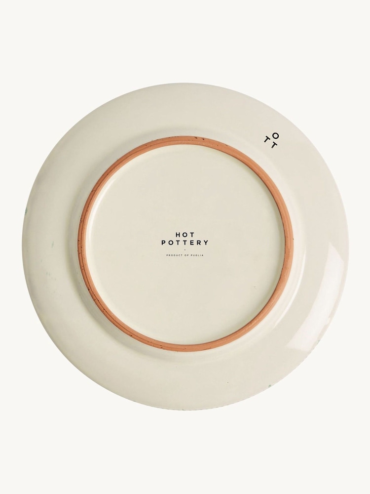 Hot Pottery Set of 4 Pistachio Splatter Side Plates - Image 5 of 5