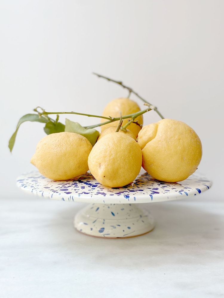 Hot Pottery Blueberry Splatter Cake Stand - Image 1 of 5