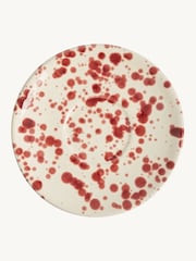 Hot Pottery Set of 4 Cranberry Splatter Espresso Set - Image 4 of 5