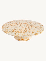 Hot Pottery Burnt Orange Splatter Cake Stand - Image 2 of 5