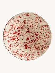 Hot Pottery Cranberry Splatter Salad Bowl - Image 2 of 5