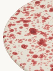 Hot Pottery Cranberry Splatter Cake Stand - Image 4 of 5
