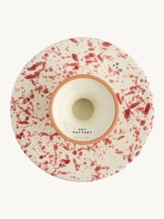 Hot Pottery Cranberry Splatter Cake Stand - Image 5 of 5